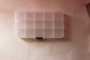 Grid Plastic Adjustable Jewelry Bead Organizer Box Storage Container Case 