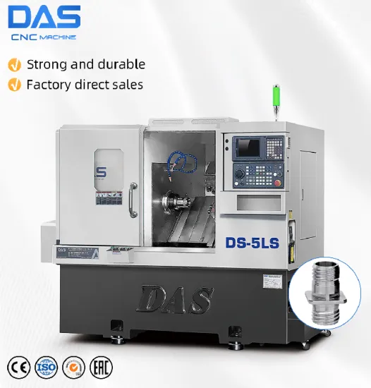 High-Accuracy Slant Bed CNC Lathe with Side Milling, Turning, and Hydraulic Collet Chuck