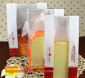 Customize Translucent Window Brown Greaseproof  Kraft Paper Bag Special Opp Window Shape, window bags, greaseproof paper bags