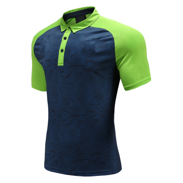 Mens Dry Fit Rugby Wear Polo Shirt Navy