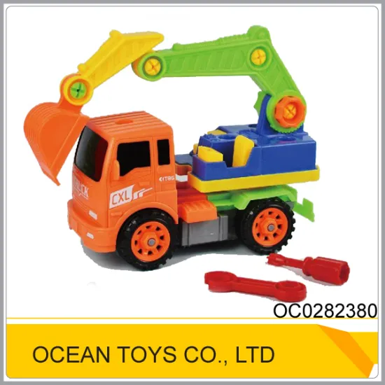 New desgin plastic construction diy mini truck for kids for sale OC0282380