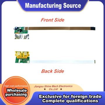 Single sided flexible circuit board assembly