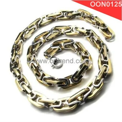 Stainless steel golden necklace for men,best seller men jewelry necklace