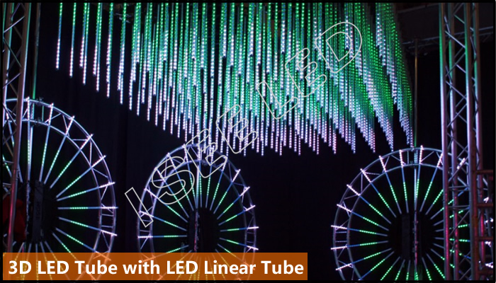 3D led tube with LED Linear Tube