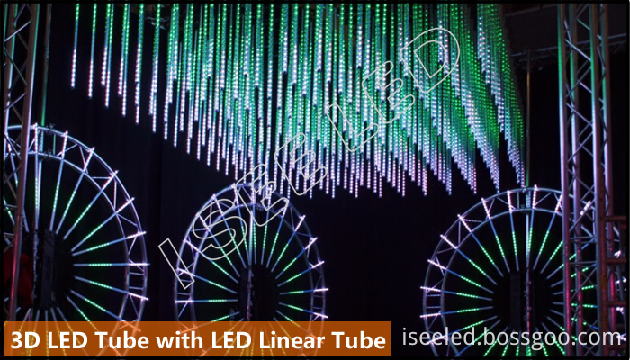 3D led tube with LED Linear Tube