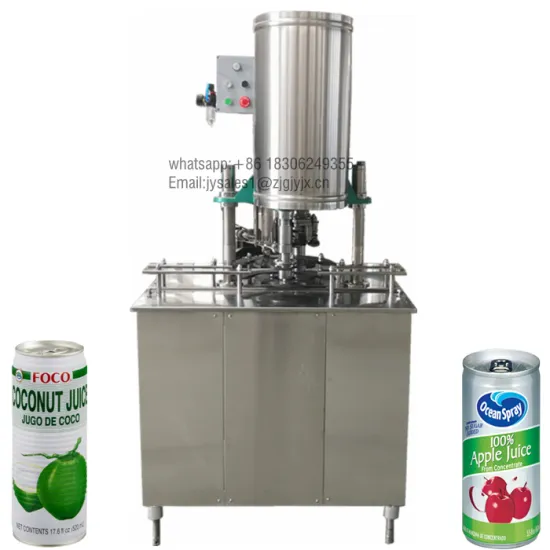 Small Scale Juice Making and Can Filling Seaming Machine