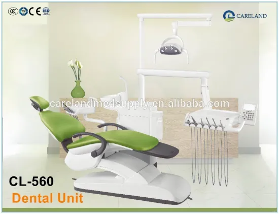 CE approved CL-560 electrical pneumatic dental chair unit lab equipment with Sensor LED operation Light
