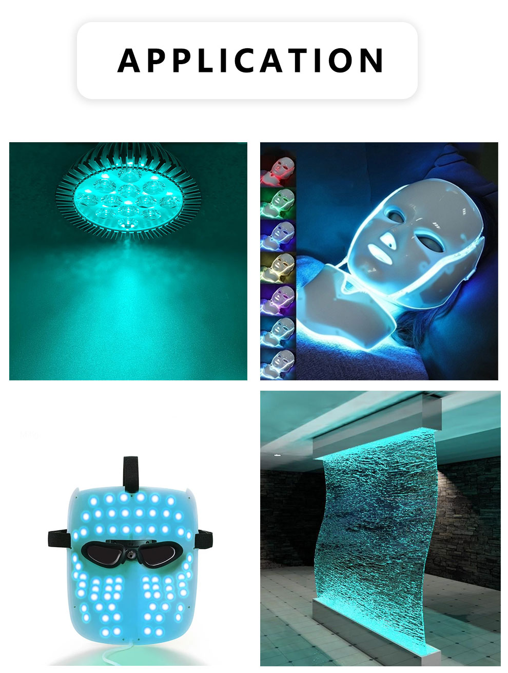 Cyan LED application