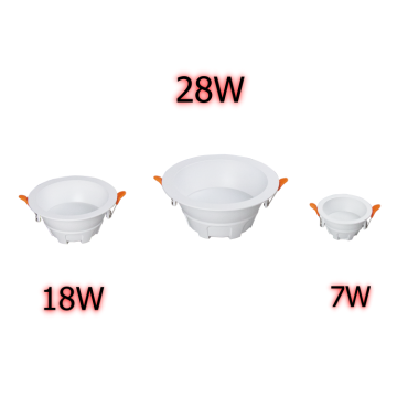High-Power LED Spotlight: 5W to 24W Recessed Downlight Housing