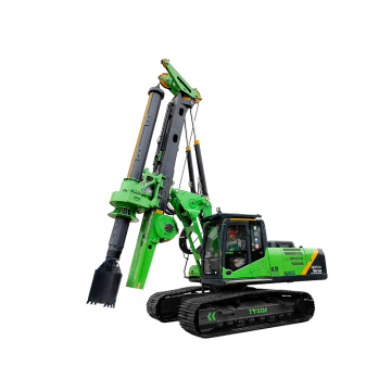 KR250ES: ISO9001 Certified Low Headroom Full Hydraulic Borehole Pile Rotary Drilling Rig