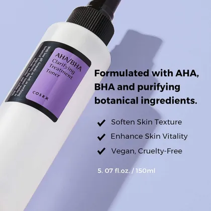 Wholesale Cosrx Facial Exfoliating Spray: AHA/BHA Clarifying Treatment Toner (150ml) for Removing Whiteheads
