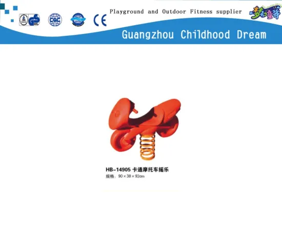 (HB-14905) Cheap playground motorcycles spring toy