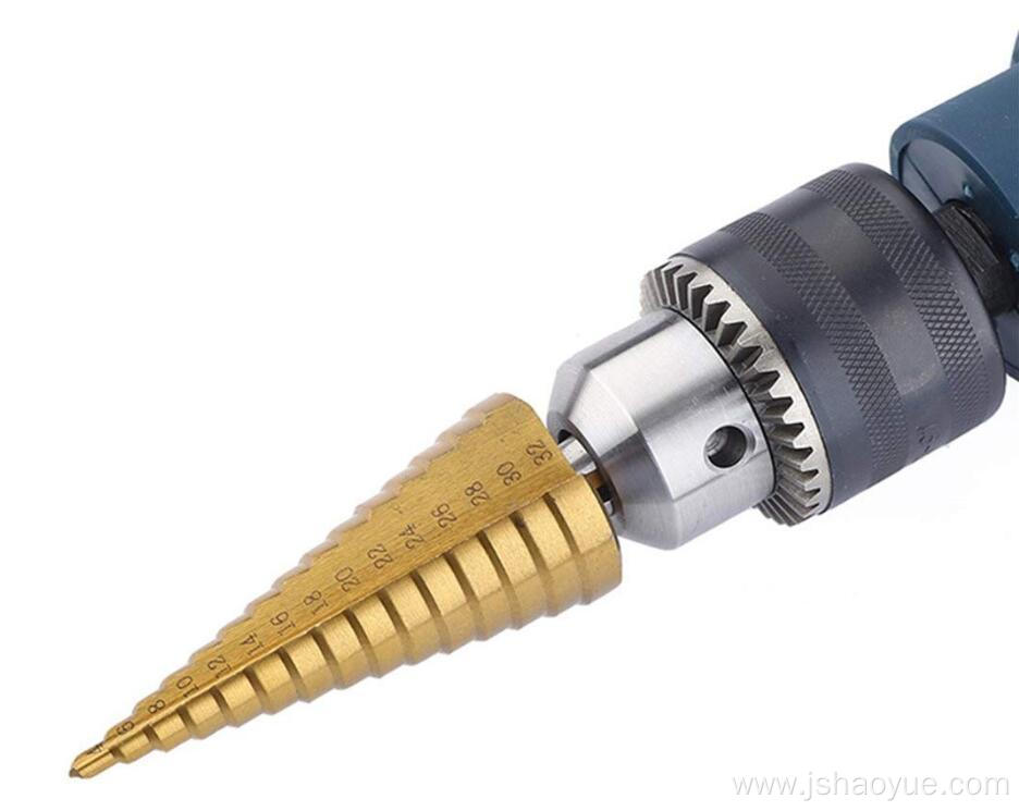 3PCS High-Speed Steel Step Drill BitCoated Metal