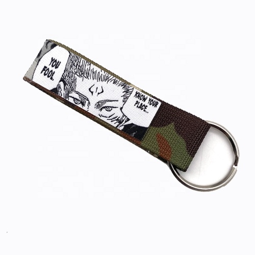 Personalized Custom Short Pu Patch Carabiner Keychain