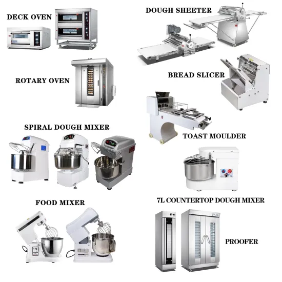 Commercial Baking Equipment Pizza Oven/Dough Mixer/Dough Divider/Bread Slicer Kitchen Equipment Appliances Bread Making Machine for Sale