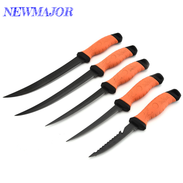 NEWMAJOR Professional Stainless Steel Fillet Knife Set for Fishing and Outdoor