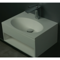 Lavabo de pared de resina de piedra acrílica para baño