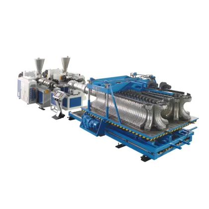 HDPE/PVC Double Wall Corrugated Pipe Making Machine - PE HDPE Double Wall Corrugated Pipe Machinery | Tube Production Line