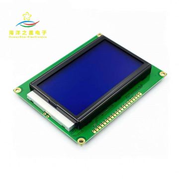 Écran jaune-vert de l'usine bleu 128x64 Caractères LCD MODULE Affichage de l'écran LCD12864