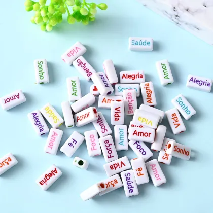 Colored assorted acrylic alphabet beads argos