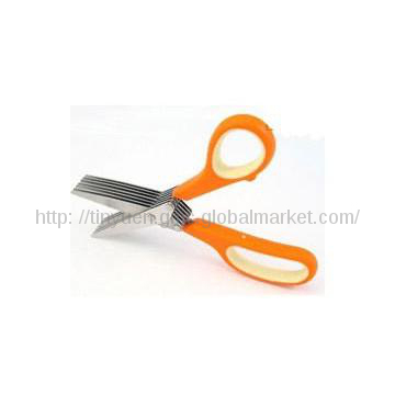 LFGB 5 inch 3 blade herb scissors