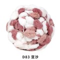 Yüksek Kaliteli 130g/25 m Çevre Dostu Geri Dönüştürülebilir Polyester Pamuk Topu Iplik Süper Yumuşak Tıknaz El Örgü DIY Atkılar Şapkalar