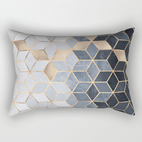 Pure fresh and contracted geometry bedroom sofa pillowcase