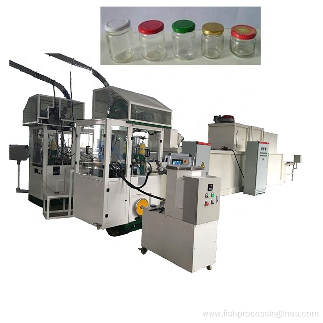 Customized Tinplate Metal Lug Cap/Lid Production Line Making Machine for Glass Bottle