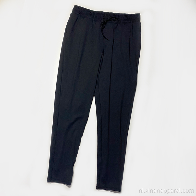 Groothandel heren elastische tailleband nylon joggers sportbroek