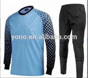 wholesale men long sleeve goalkeeper uniform , long sleeve goalkeeper soccer jersey