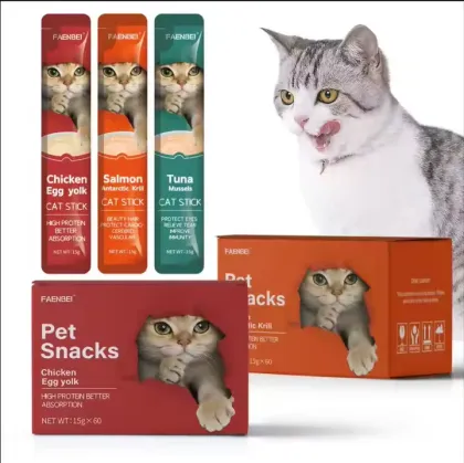 Pet Food Cat Strips Snacks Salmon Cat Strips
