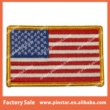 China Manufacturer Direct Wholesale Embroidery US Flag Applique Patches