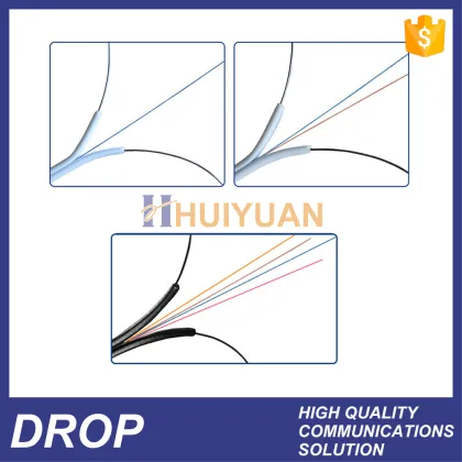 HUIYUAN 2 core corning cable systems fiber optics