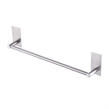 Self-Adhesive Towel Holder: No-Drill, Stainless Steel Towel Rail in 40/50/60CM Sizes for Bathroom
