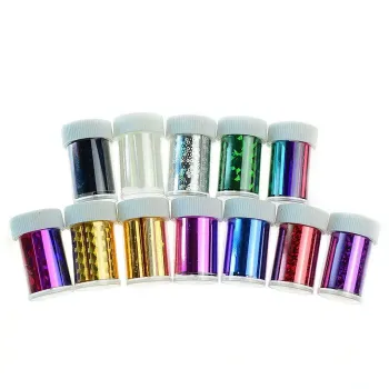 Nail Art Transfer Foils Free Adhesive Nail Tips Decorations Accessories