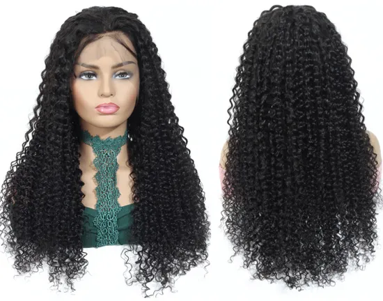 Cheap Malaysian Human Hair Lace Front Wig With Baby Hair Unprocessed Raw Virgin Cuticle Aligned 360 Lace Frontal Wig Kinky Curly