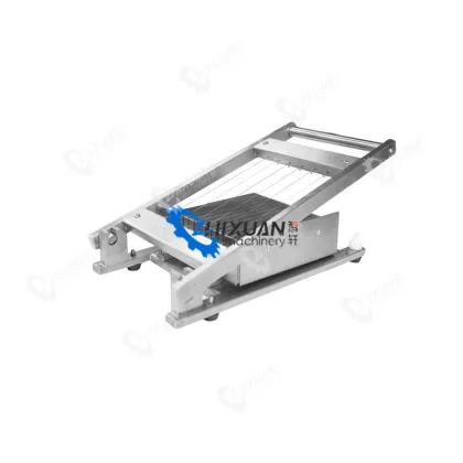 Machine Cutting Chocolate Bars with Guitar Cutter