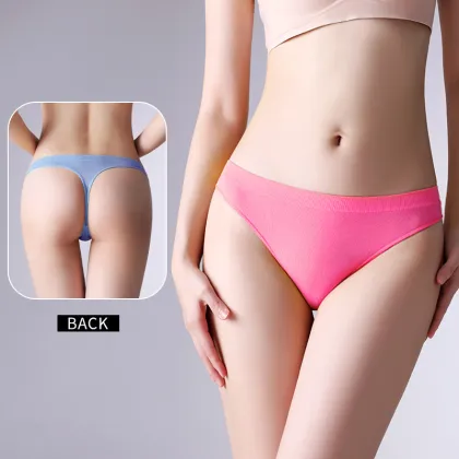 Ladies Sexy Seamless Sports Fitness Thong Underwear