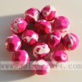 Painted Faceted Solid Diamond Round Beads Mix Colors