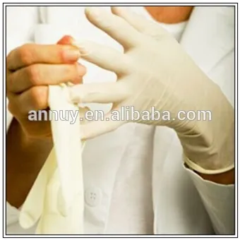 Disposable Cheap Long Sleeve Latex Medical Examination Gloves Powder Free