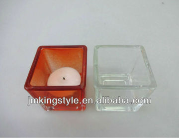 Square Glass Candle Holder