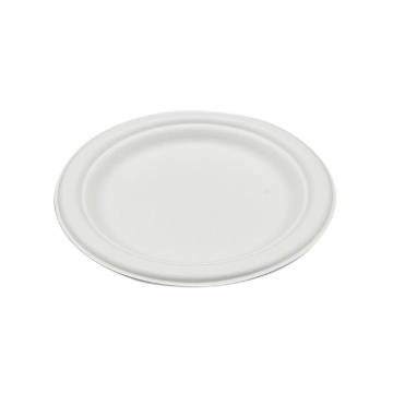 Zuckerbagasse runde Partyplatte Bagasse Einwegplatten