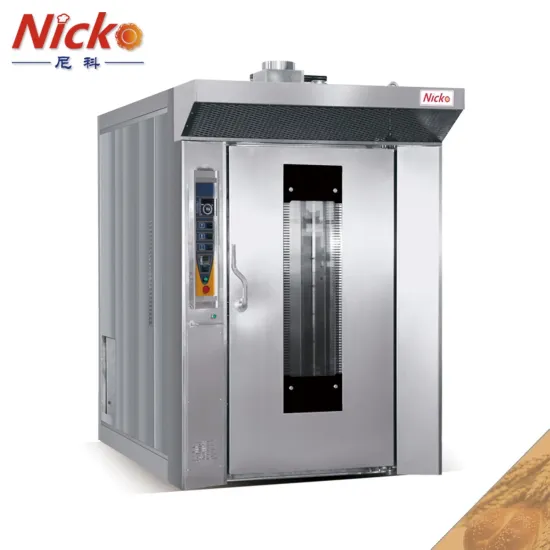 Commercial Bakery Equipment 16 Trays Electric Rotary Rack Oven
