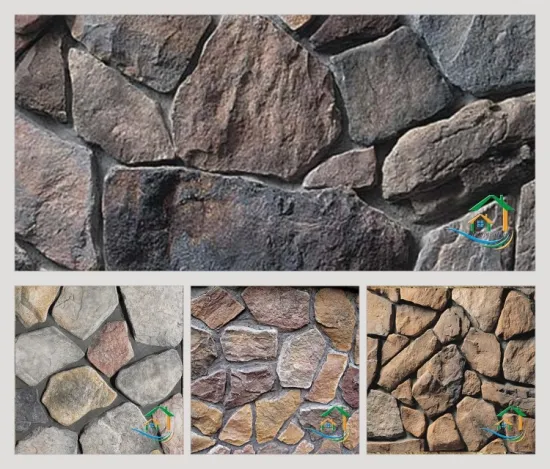 Artificial stone waterproof and fireproof wall covering