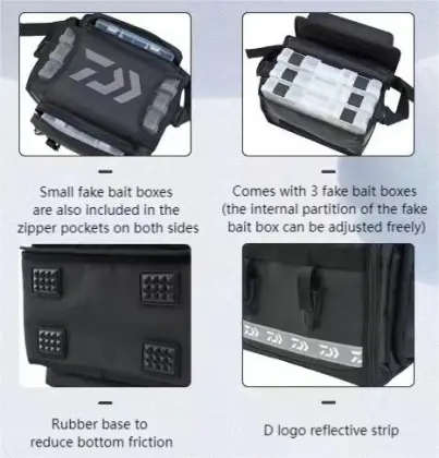 Daiwa Fishing Lure Backpack Waistpack for Tackle and Bait Delivery