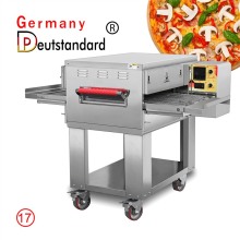 Commercial Conveyor Pizza Oven machine with weel