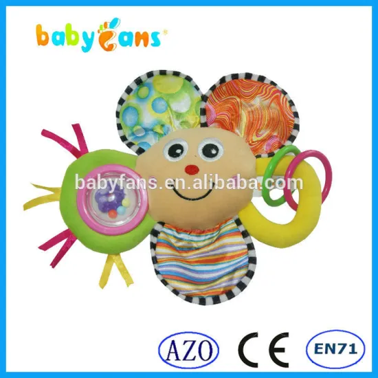 Babyfans Small Plush Soft Toys Educational Toys For Babies With Lovely Animal Design Baby Bed Hanging Toys
