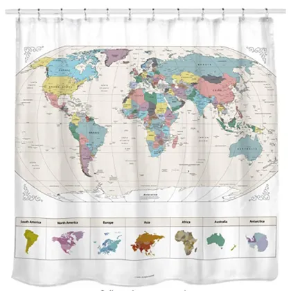 printed 3d shower curtains bathroom polyester Waterproof 2021new design fabric funny curtains for bathroom
