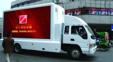 Thin P10 Full Color Truck Mounted Led Display Billboard Waterproof Ip67 16 X 16pixel