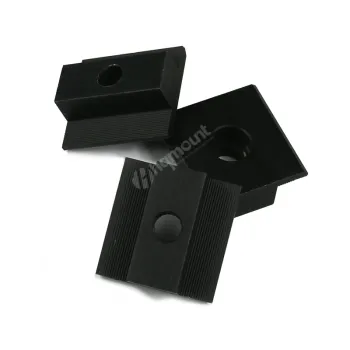 China Manufacturer Black Anodized Aluminum Solar Rack Mounting Mid-End Clamps